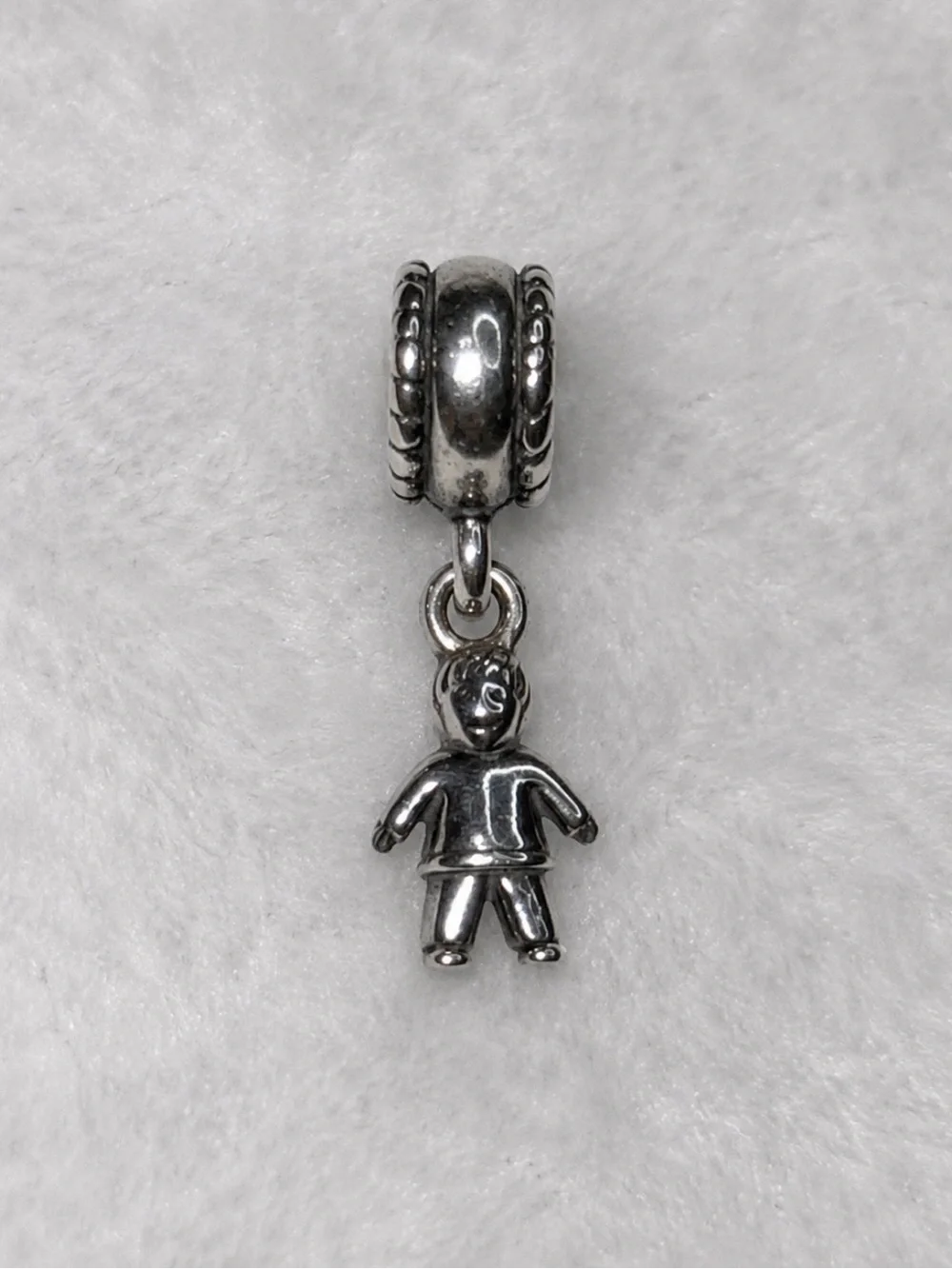 Authentic Pandora Moments Sterling Silver Bracelet & Charm Bundle — 19 cm / 7.5”